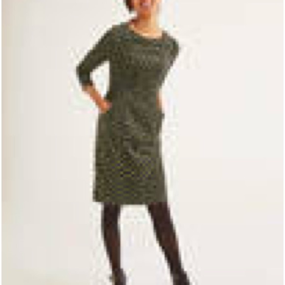 Charcoal and yellow Boden Corduroy Dress - Picture 6 of 6